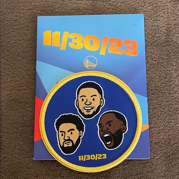 NBA Warriors Patch Iron On Steph Curry Klay Thompson Draymond Green Basketball - Picture 1 of 2
